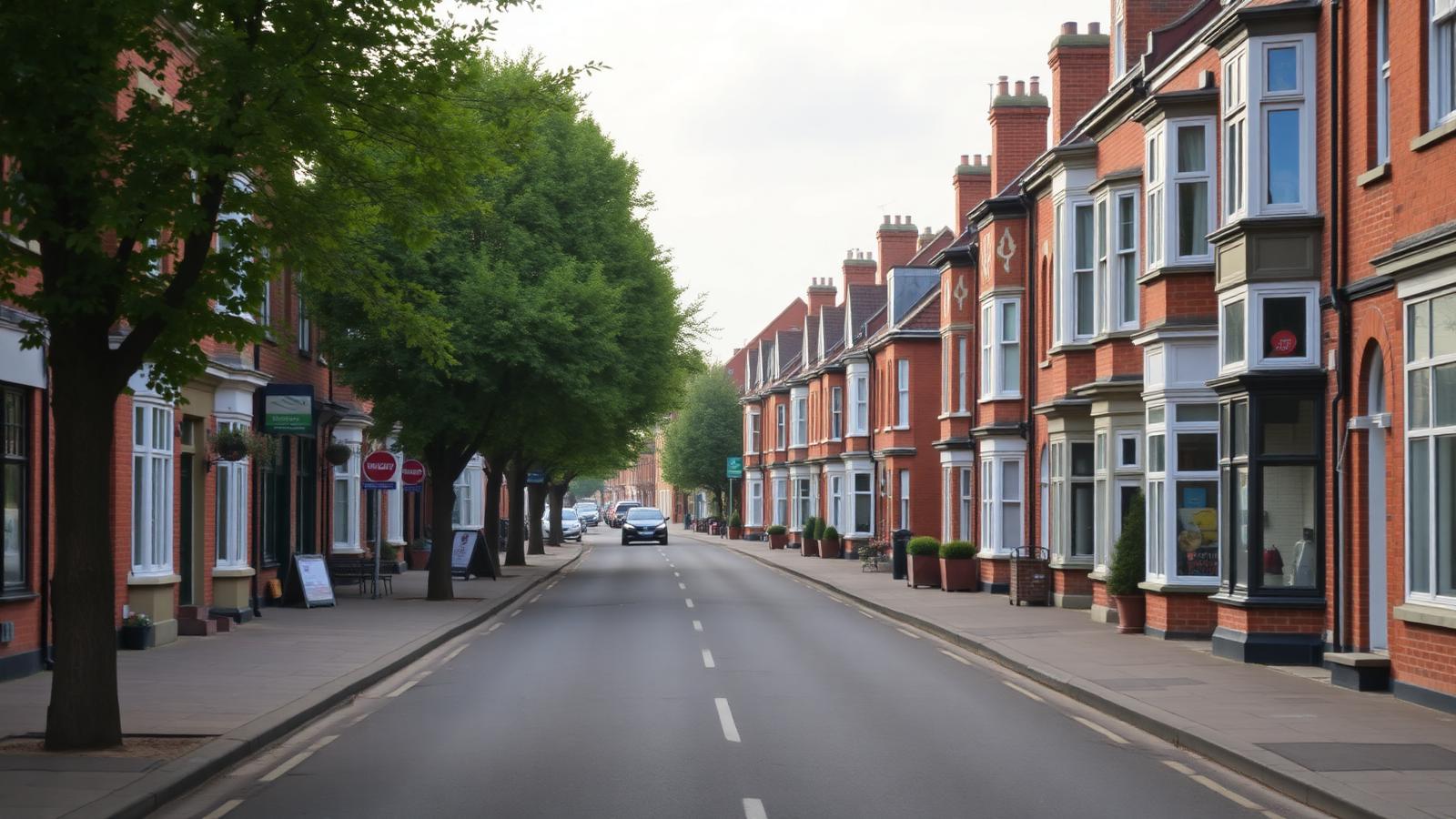 Market Harborough — Leicestershire market-town residential street, plumbing and heating coverage area