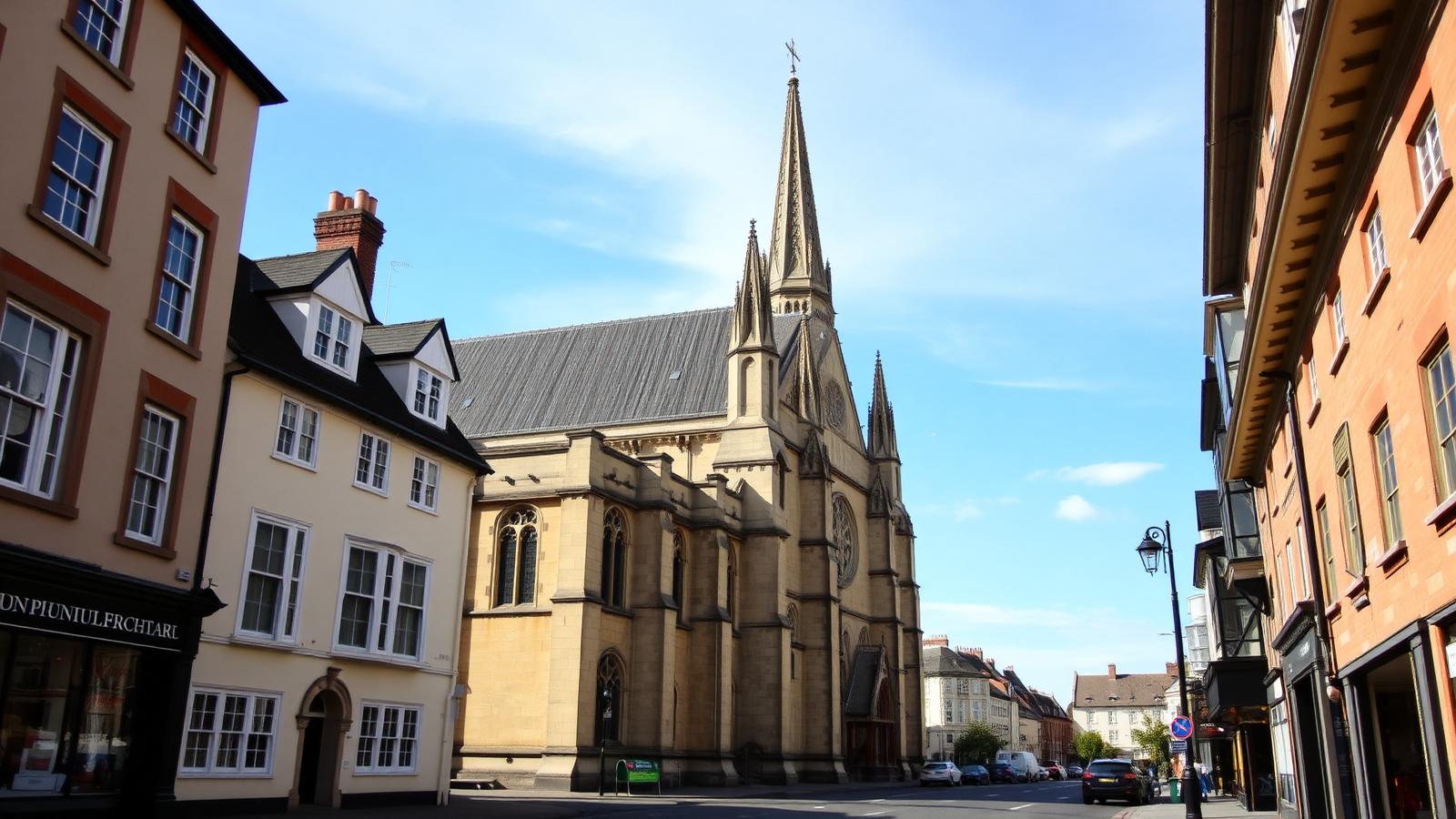 Peterborough — historic city centre with cathedral, plumbing and heating coverage area