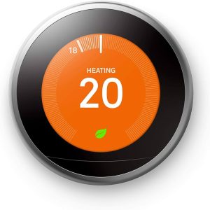 Nest Installation fitted to a combination boiler with a stand